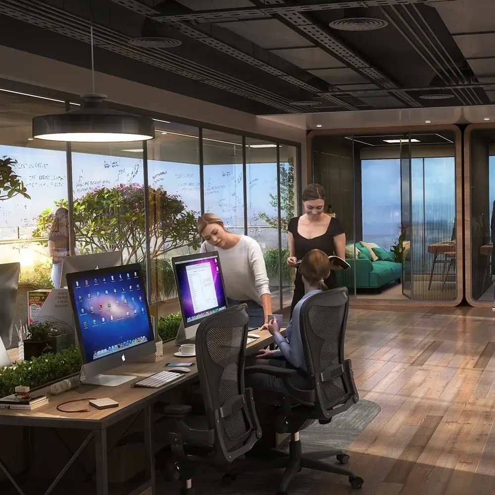 Sattva Sanio grand clubhouse with gymnasium co-working lounge and social spaces